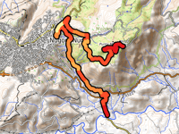 Monte Ortobene from Oliena via Sedda Ortai