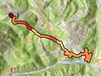 Monte Raparello / Madonna della Ruppe da Ponte Torrente Nocito