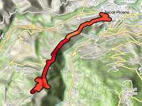 Monte Rosara über Via Francesco Ricci