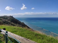 Monte San Bartolo da Pesaro via Panoramica Adriatica