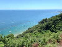 Monte San Bartolo from Pesaro via Panoramica Adriatica