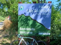 Monte San Bartolo from Pesaro via Panoramica Adriatica