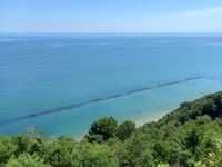 Monte San Bartolo von Ponte Nuovo