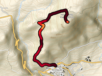 Monte Santu Padre vanuit Bortigali via Via Aspromonte