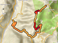 Monte Teveraccio von Ponte Aso