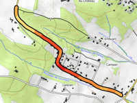 Montée As Faoures via Route de Thil