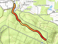 Col des Quatre Gardes / Belvédère de Perseigne desde Fresnaye-sur-Chédouet