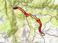 Montée de Bagil von Centrale hydro-électrique de Coindre