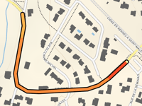 Montée de Chevaigné da Canal via Rue d'Ille et Rance