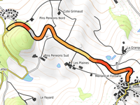 Montée de l'Aubépin from Larajasse