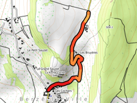 Montée de l'Echanaut da Berzé la Ville