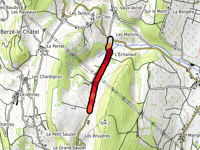 Montée de l'Echanaut da Verzé