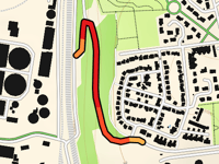 Montée de la Balme von Rue Descartes
