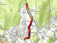 Montée de la Mutte von Berzé le Chatel