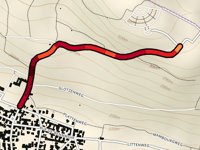 Montée de la Nécropole from Sigolsheim
