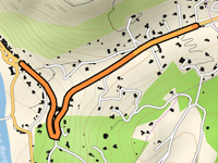Montée de la route d'Alès da Anduze