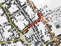 Montée de la rue Carnot z Moreuil