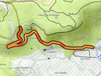 Montée de la Taillade from Embruscalles