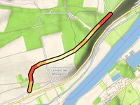 La Roquette przez Montée de Muids