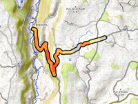 Montée de Paulhiagol von Brezons