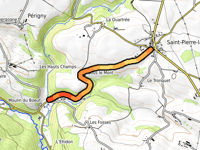 Montée de Saint Pierre La Vieille da Le Val Mérienne