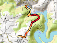 Montée des Bois Noirs da Rivière d'Alleuze