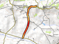 Montée du Castera via Route de Sainte-Livrade