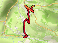 Montée du Castet d'Esparros vanuit Esparros