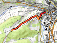 Montée du Karelshaff von Ettelbruck über Rue Michel Weber