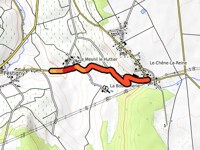 Montée du Mesnil le Huttier von Festigny