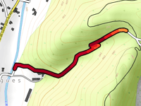 Montée du Poujouly von Générargues über Route de Blateiras
