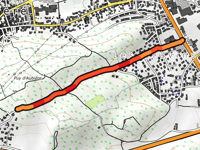Puy d'Aubière von Aubière über Rue des Gravins