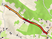 Clot de Mourou from Saint Amans via Montée Jean Dauby