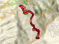 Montefalcone Appennino por Contrada Faveto