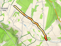 Moor End Road przez Harwood Dale Road