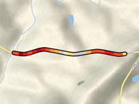 Mose Mountain przez Turkey Creek Road