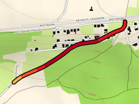 Mösendorf über Mösenbergstrasse