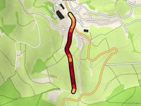 Mottener Höhe von Motten über den Radweg