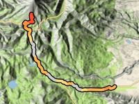 Mount Hood über Wapinitia Highway