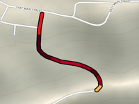 Mountain Ridge Drive da Manchester via Spell Street