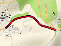 Mur de Noailhac przez Route de Brive