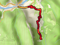 Mur des Mont d'Autuches von Les Pilles über Chemin de la Marseillaise