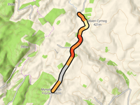 Mynydd Bwlch-Y-Groes z Tirabad