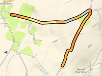 Mynydd Rhiw Ovest da Pengroeslon