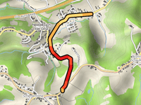 Nestelbachstrasse über Dorfstrasse