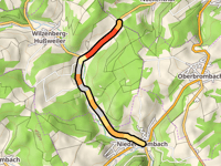 Steigung von Nockenthal da Niederbrombach