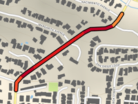 North 12th Street from Meadow Creek