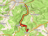 Nürburg z Breidscheid przez Quiddelbach