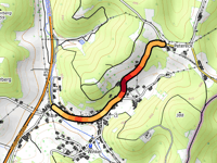 Oberdrosener Landesstrasse vanuit Tauka