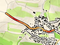 Obere Hauptstrasse vanuit Massenhausen